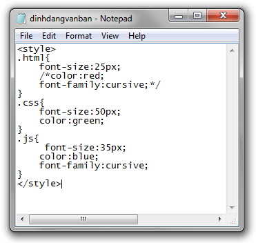 những kiến thức cơ bản trong css