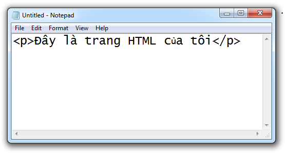cách tạo một tập tin html
