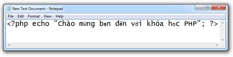Cách tạo và chạy một tập tin PHP