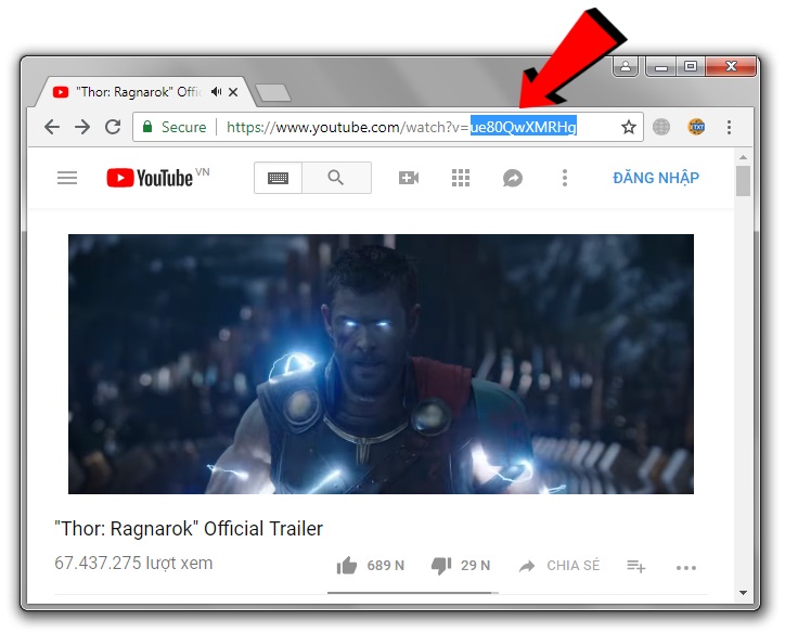 chèn khung Youtube vào trang web